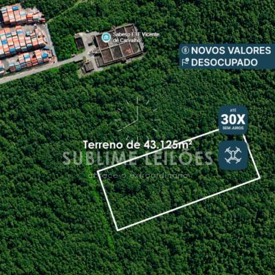 Terreno de 43.125m² | Sem benfeitorias