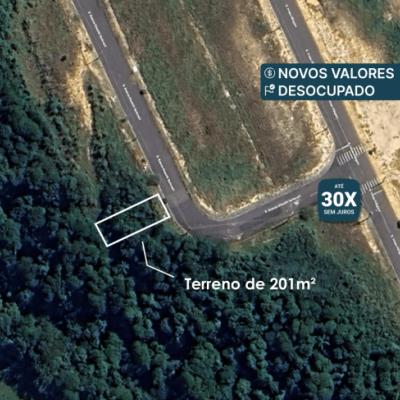 A) Terreno de 201m² | Sem benfeitorias