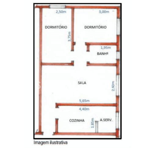 Foto de 2 dormitórios | Vaga | 51m² útil