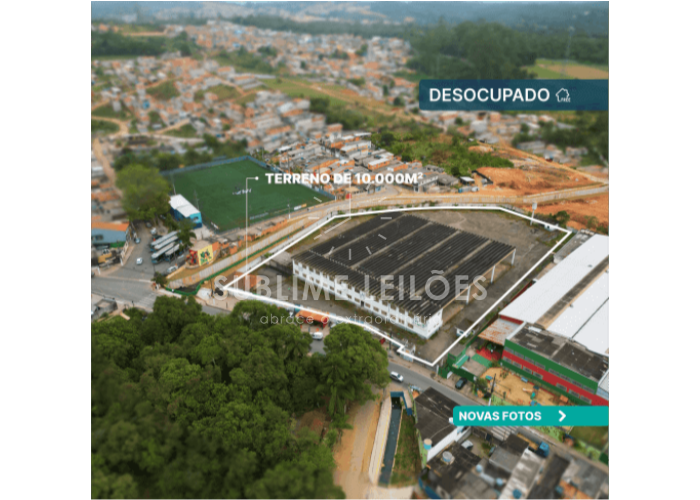 Imagem do imóvel Terreno de 10.000m² | Constr. de 3.780m² Galpão comercial em Parelheiros