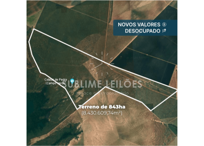 Imagem do imóvel Terreno de 843 hectares 50% de 2 glebas de terras no Mato Grosso