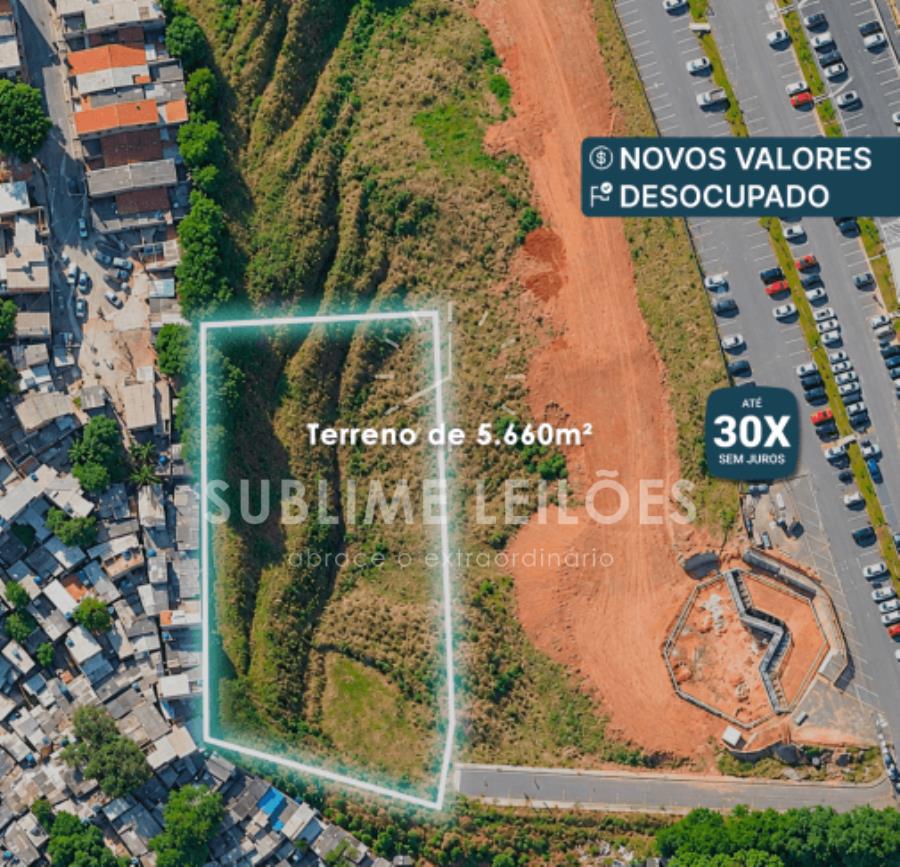Terreno de 5.660m² | Sem benfeitorias
